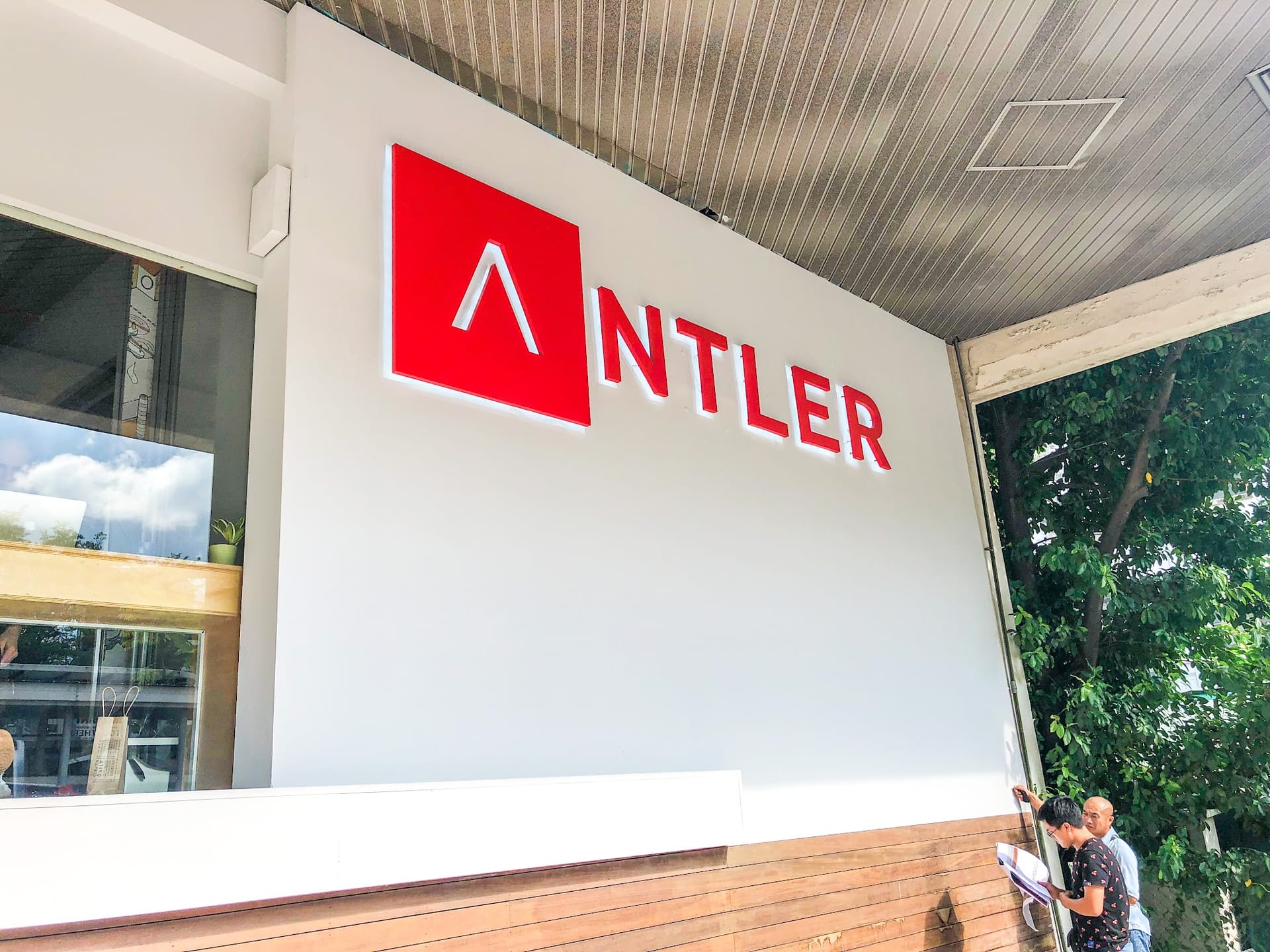 Antler acrylic logo signage — Acrylic Signage by Garrison Productions, Singapore