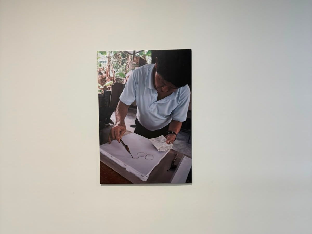 Batik artist at work, canvas print — Artist Canvas by Garrison Productions, Singapore