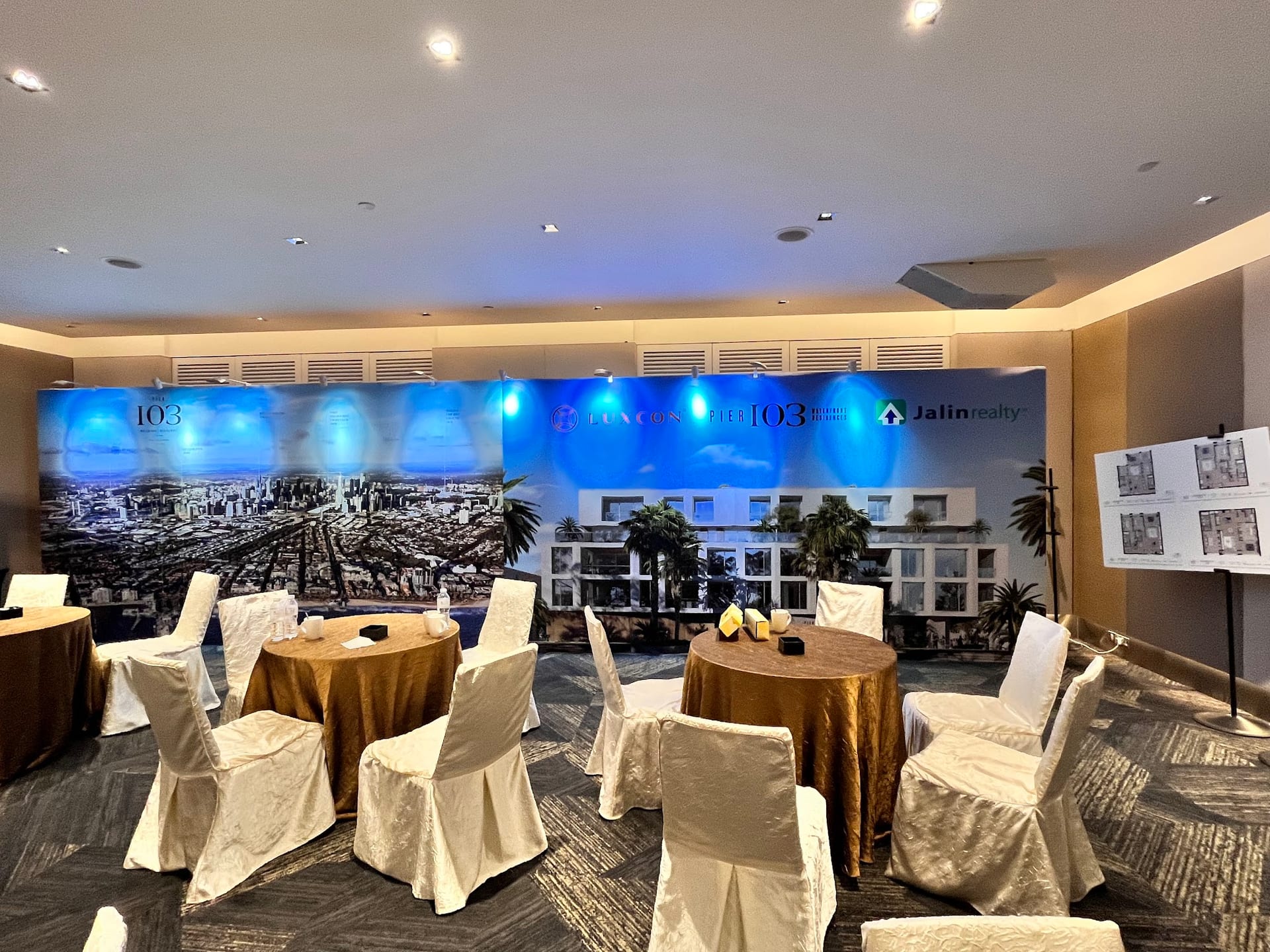 Jalin property launch backdrop wall — Event Backdrop by Garrison Productions, Singapore