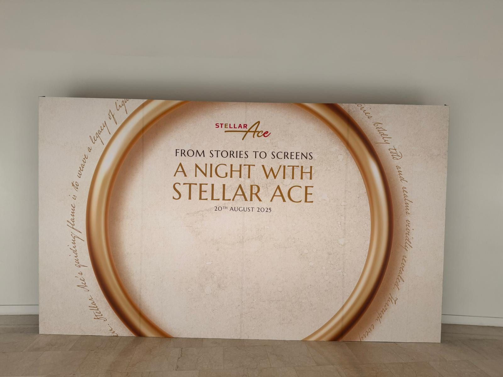 "A night with Stellar Ace" event backdrop — Event Backdrop by Garrison Productions, Singapore