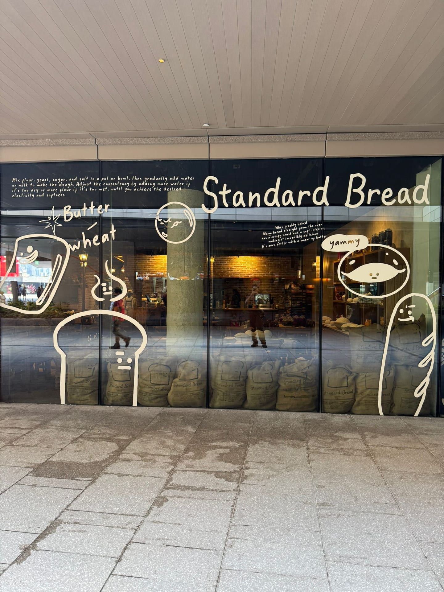 Standard Bread shopfront glass stickers — Glass Stickers by Garrison Productions, Singapore