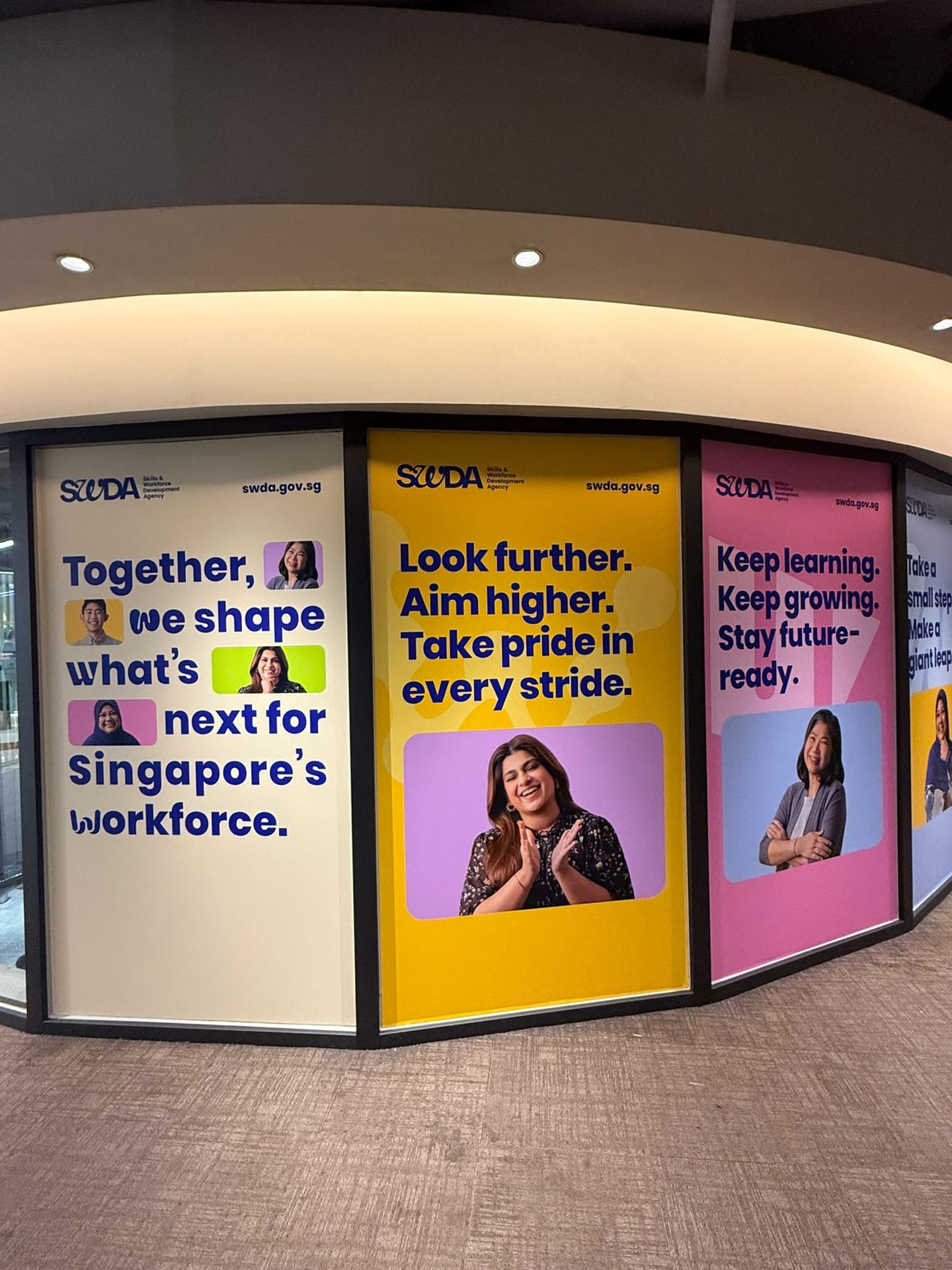 Office glass stickers with portrait panels — glass stickers for office in Singapore by Garrison Productions