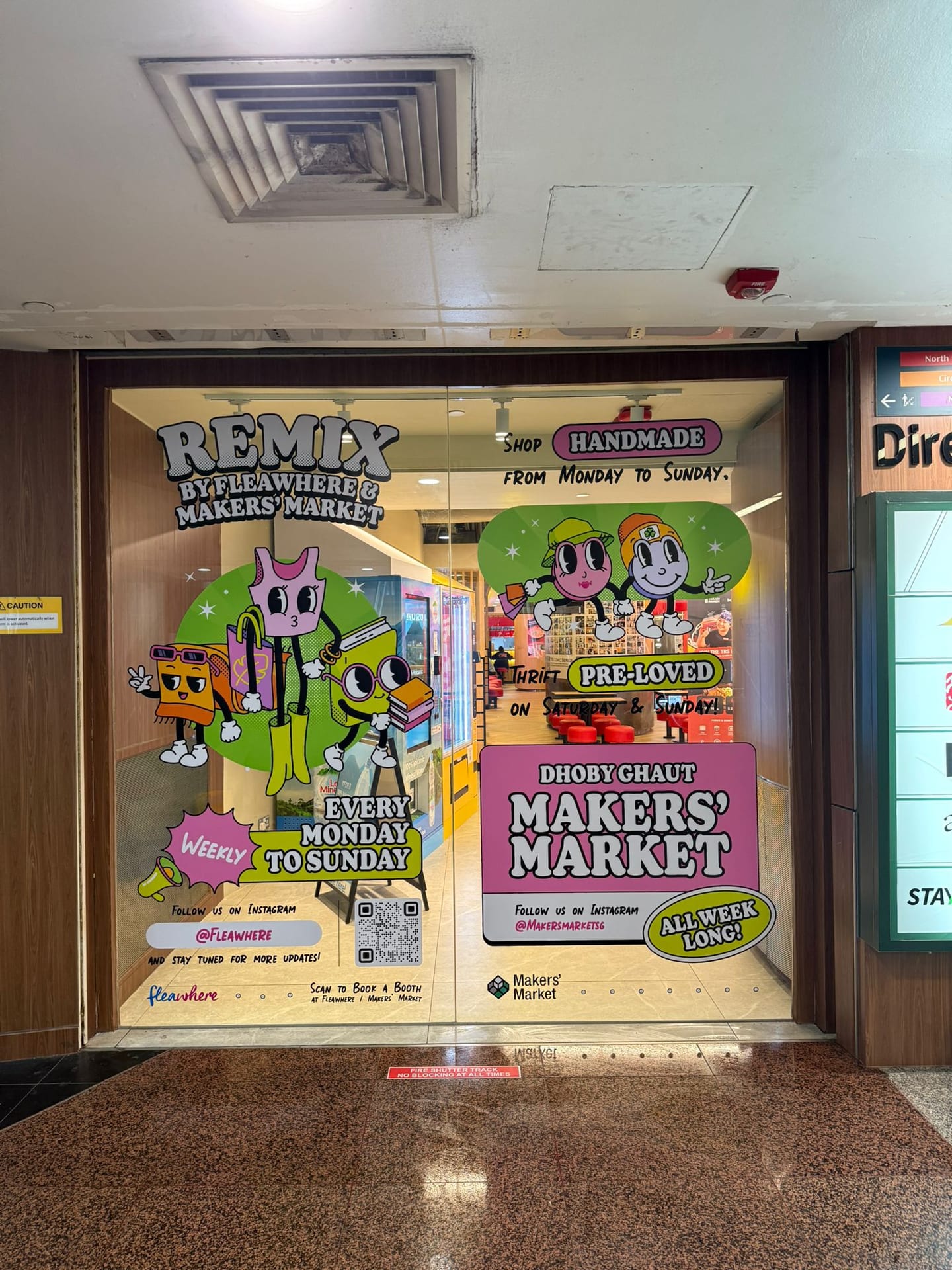 Remix Makers Market glass stickers — Glass Stickers by Garrison Productions, Singapore