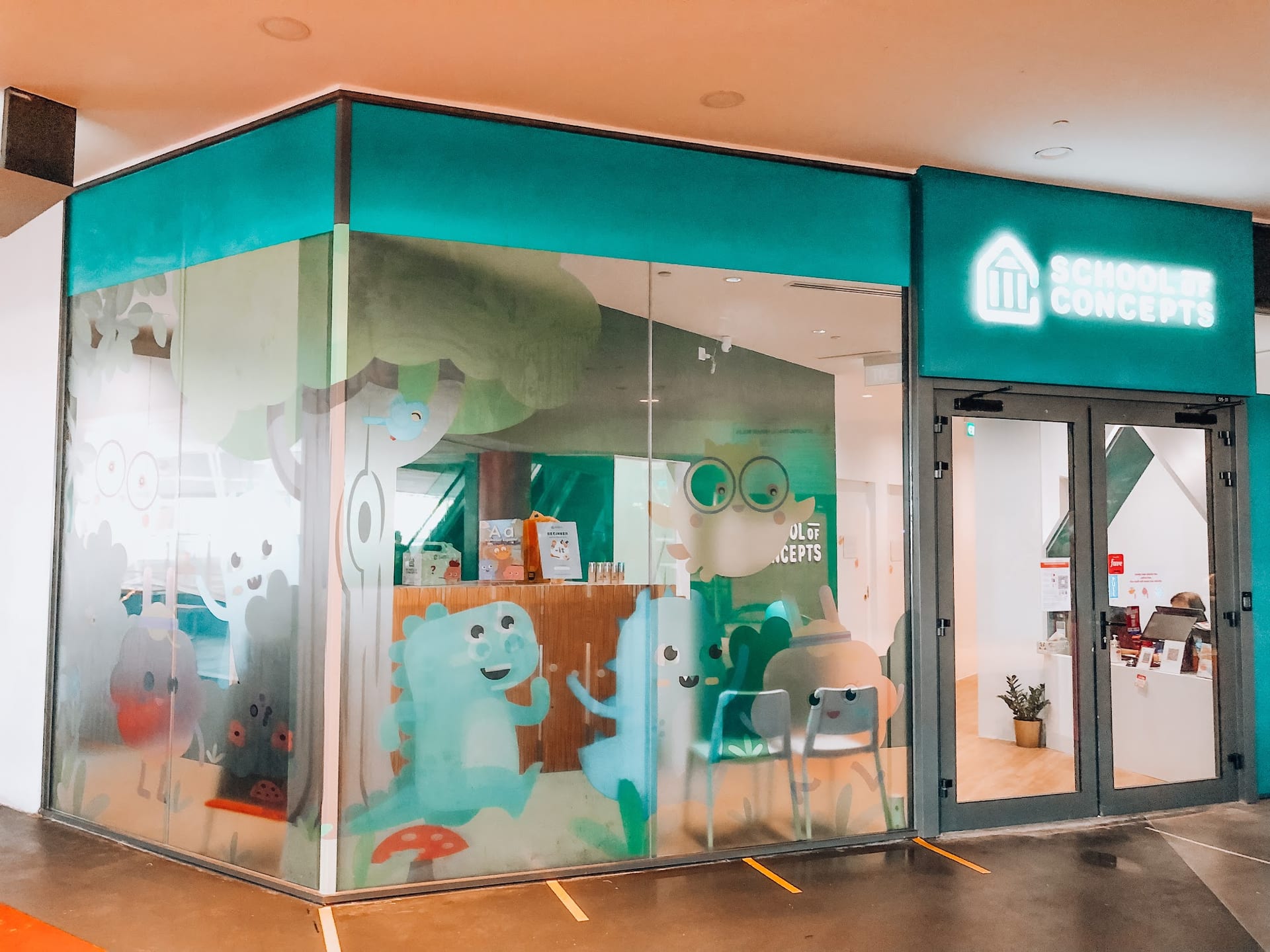 Kidspace preschool shopfront glass stickers — glass sticker in Singapore by Garrison Productions