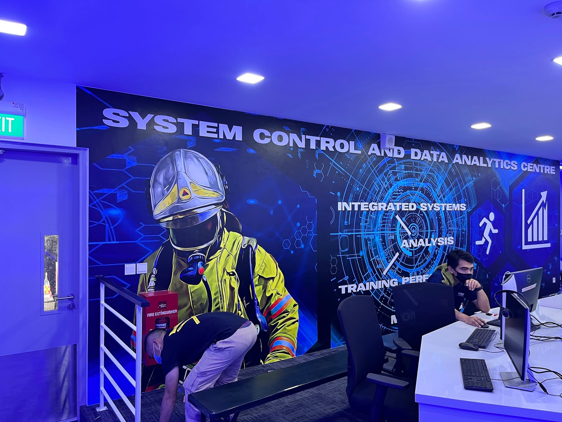 System Control and Data Analytics Centre wall mural — Wall Mural by Garrison Productions, Singapore