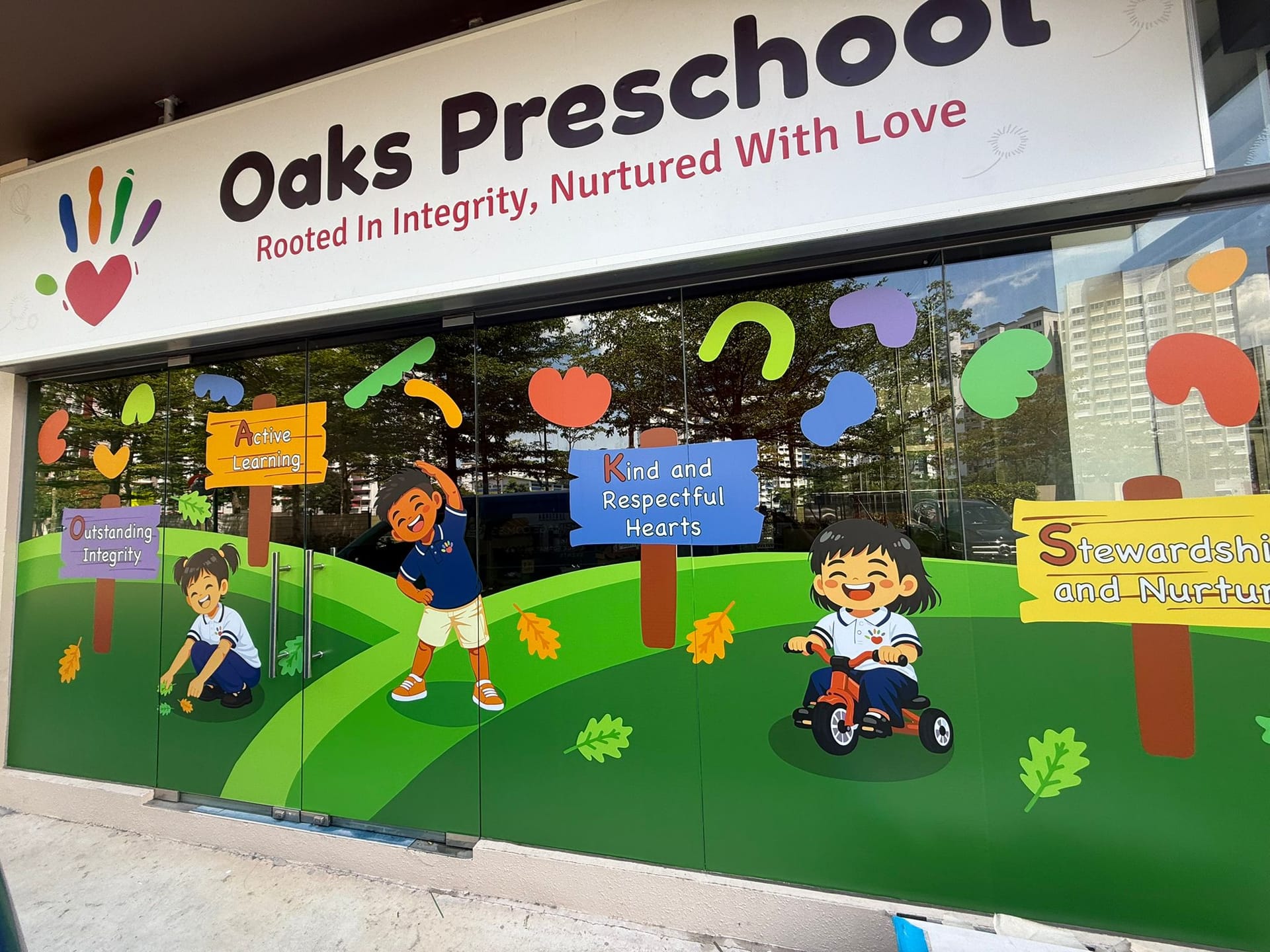 Glass Stickers in Singapore by Garrison Productions